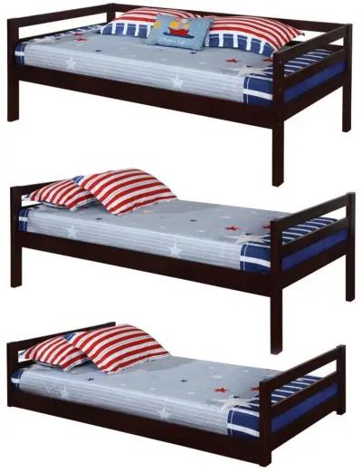 Sandler - Twin Triple Bunk Bed - Cappuccino