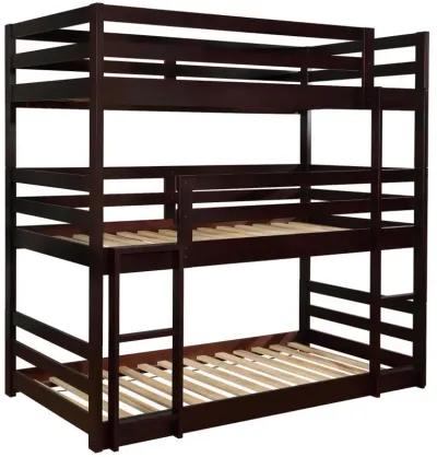 Sandler - Twin Triple Bunk Bed - Cappuccino