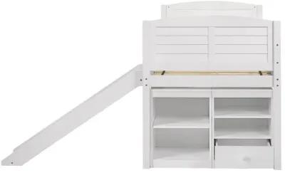 Millie - Twin Workstation Loft Bed - White