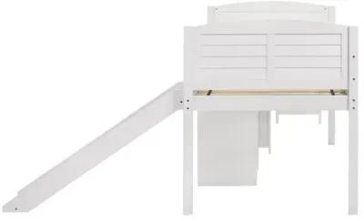 Millie - Twin Workstation Loft Bed - White