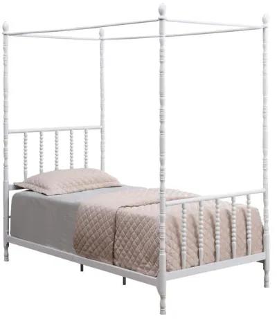 Betony - Twin Canopy Bed - White