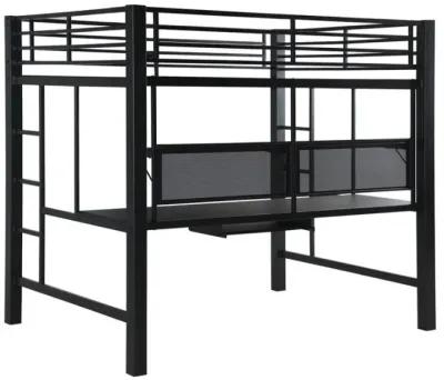 Avalon - Full Workstation Loft Bed - Black