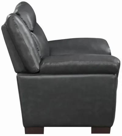 Arabella - Upholstered Padded Arm Accent Chair - Gray