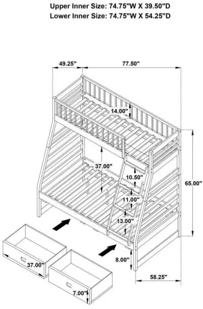 Ashton - 2-drawer Bunk Bed