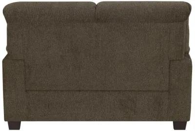 Clemintine - Upholstered Loveseat with Nailhead Trim