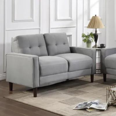 Bowen - Upholstered Track Arms Tufted Loveseat