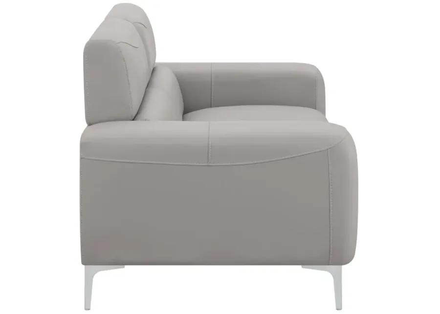 Glenmark - Track Arm Upholstered Loveseat - Taupe