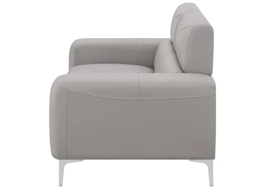 Glenmark - Track Arm Upholstered Loveseat - Taupe