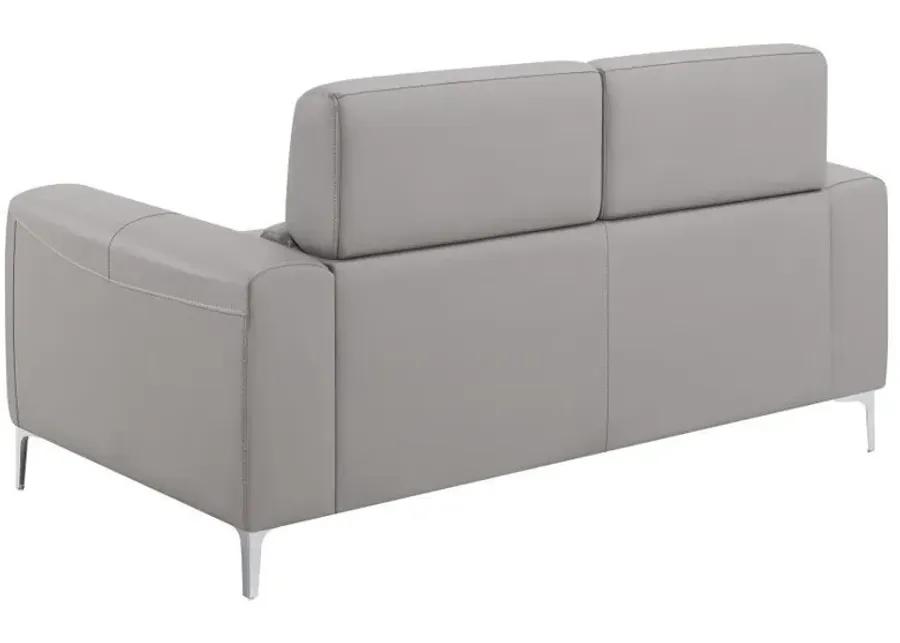 Glenmark - Track Arm Upholstered Loveseat - Taupe