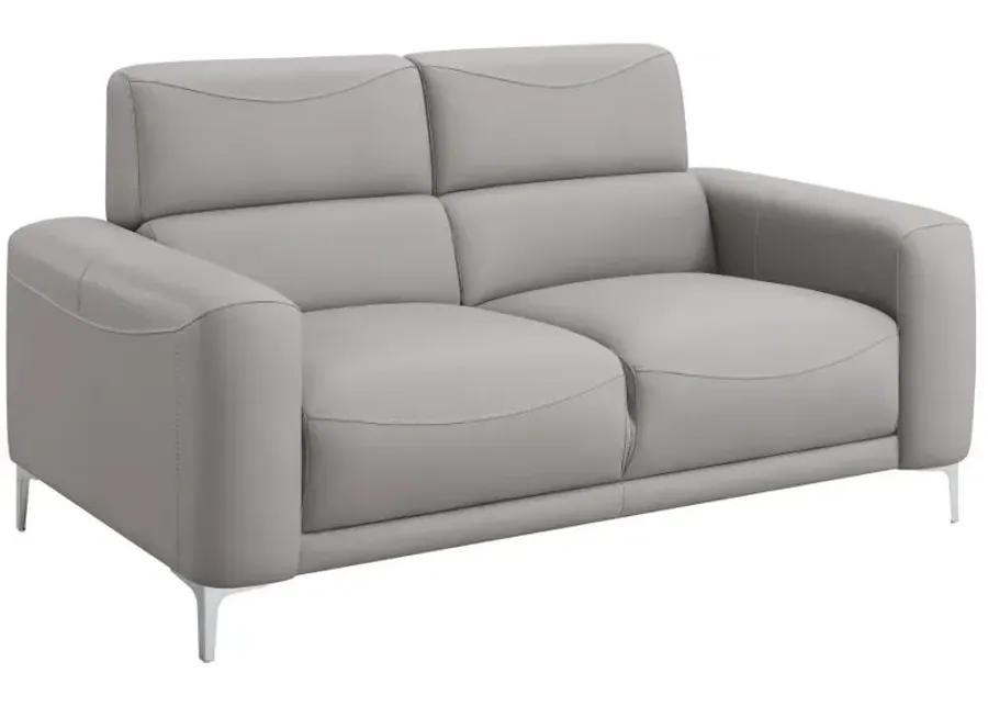 Glenmark - Track Arm Upholstered Loveseat - Taupe