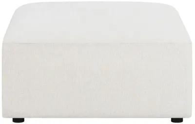 Freddie - Square Upholstered Ottoman - Pearl