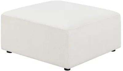 Freddie - Square Upholstered Ottoman - Pearl