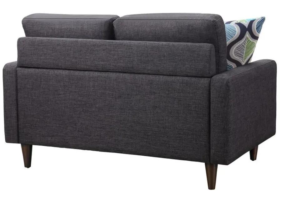 Watsonville - Tufted Back Loveseat - Gray