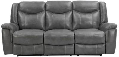 Conrad - Upholstered Padded Arm Motion Sofa - Gray