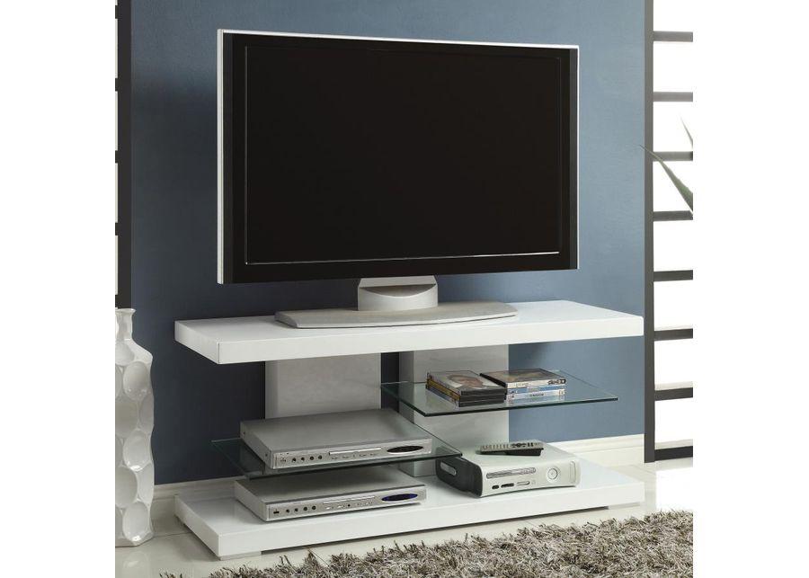 Cogswell - 2-Shelf TV Console - Glossy White