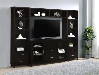 Lewes - 2 Door Engineered Wood TV Stand - Cappuccino