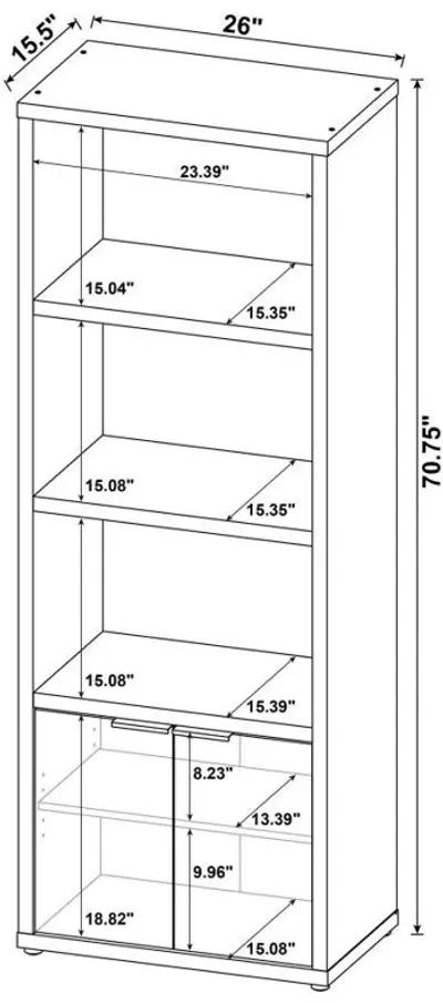 Tabby - 3-Shelf Engineered Wood Media Tower - Mango