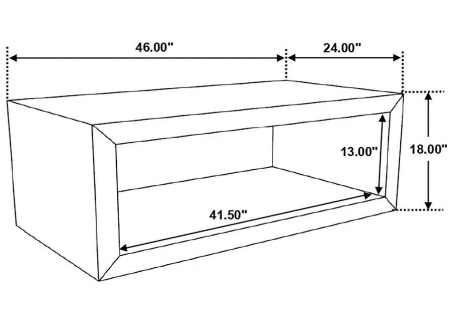 Benton - Rectangular Solid Wood Coffee Table - Natural