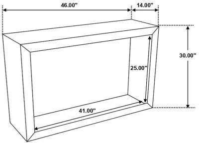 Benton - Rectangular Solid Wood Sofa Console Table - Natural