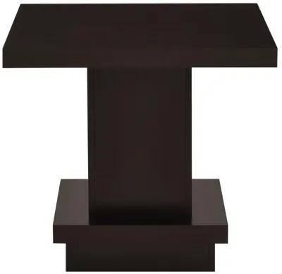 Reston - Square Engineered Wood Side End Table - Cappuccino