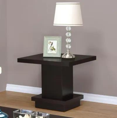 Reston - Square Engineered Wood Side End Table - Cappuccino