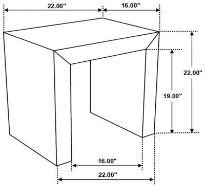 Odilia - Rectangular Solid Wood End Table - Auburn