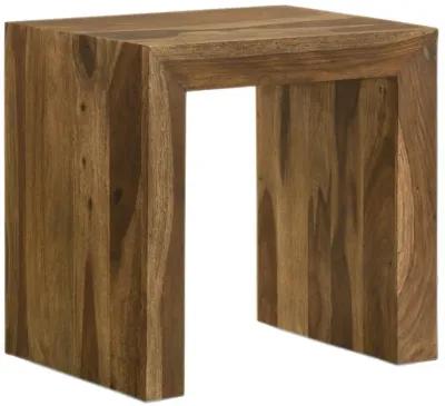 Odilia - Rectangular Solid Wood End Table - Auburn