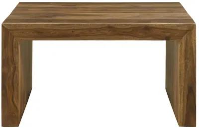 Odilia - Square Solid Wood Coffee Table - Auburn