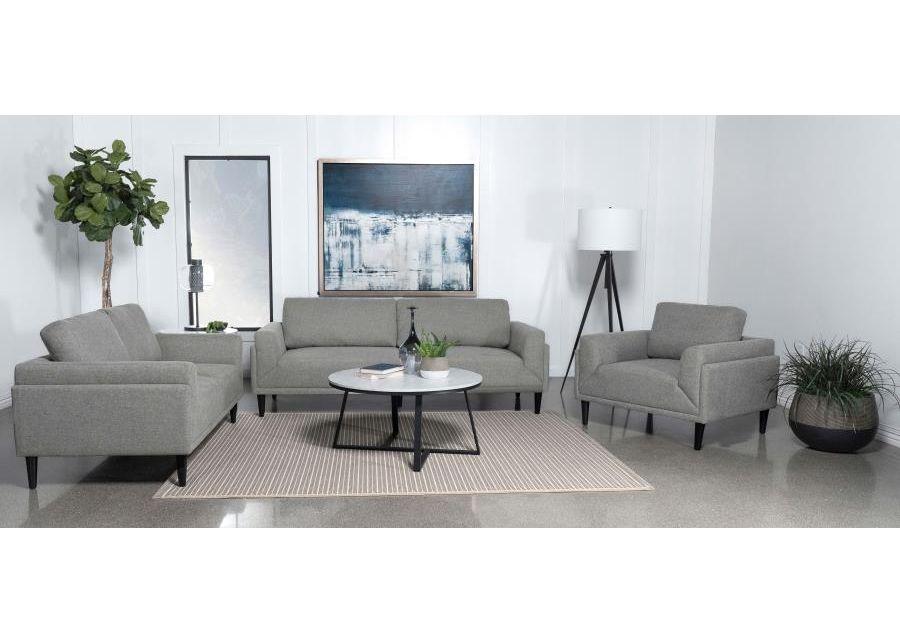 Rilynn - Upholstered Track Arms Sofa Set