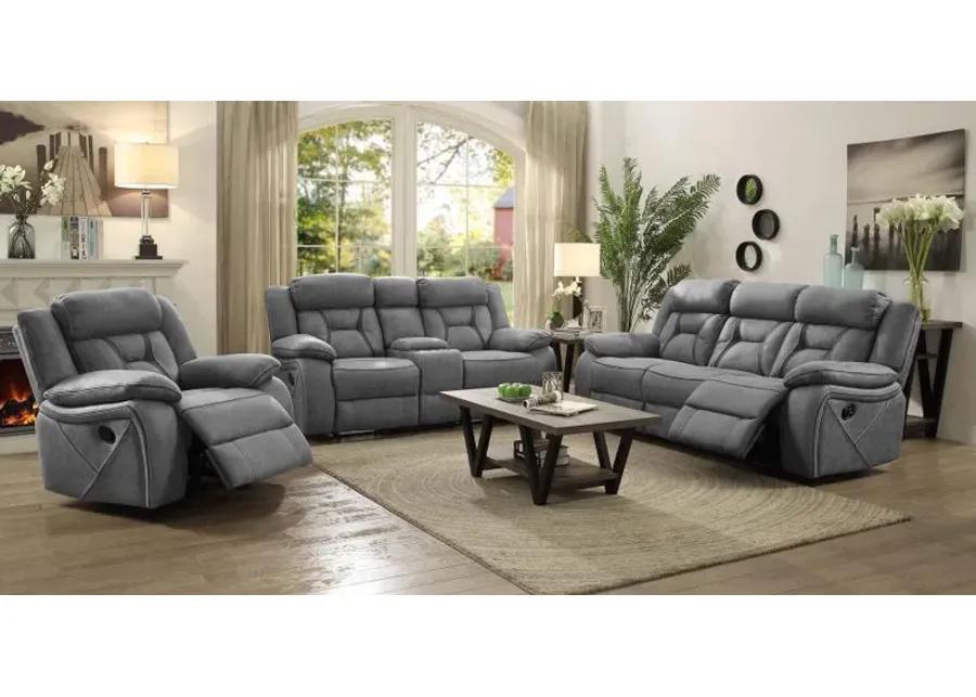 Higgins - Pillow Top Arm Motion Loveseat with Console