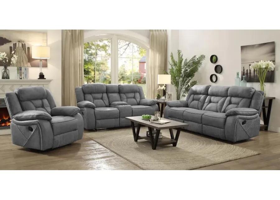 Higgins - Pillow Top Arm Motion Loveseat with Console