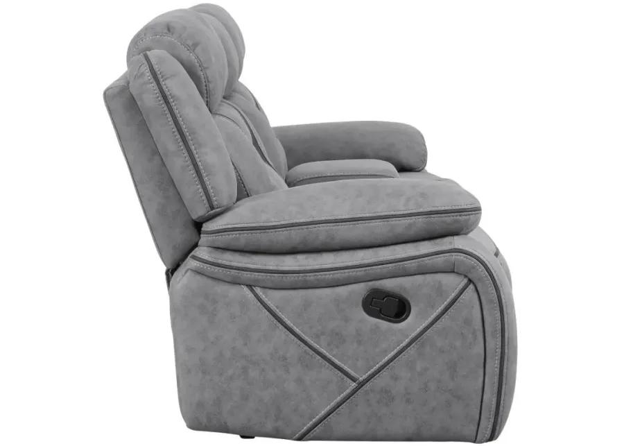 Higgins - Pillow Top Arm Motion Loveseat with Console