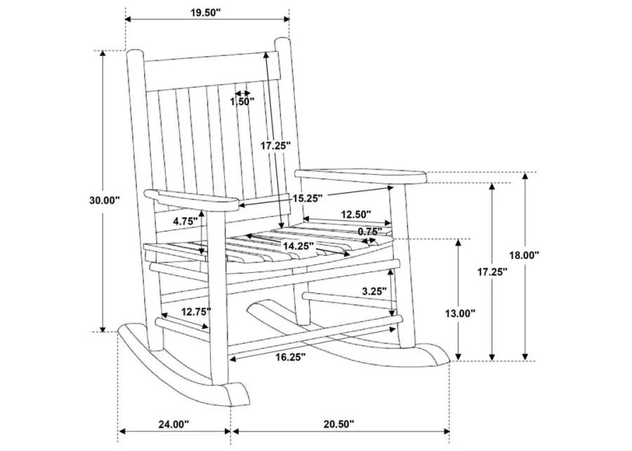 Annie - Slat Back Youth Rocking Chair