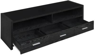 Alton - 3-drawer Black Oak TV Console