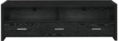 Alton - 3-drawer Black Oak TV Console