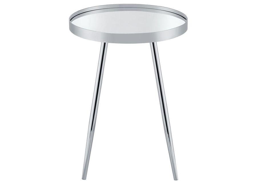 Kaelyn - Round Mirror Top End Table