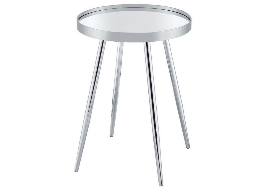 Kaelyn - Round Mirror Top End Table