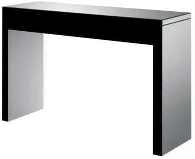 Gillian - Rectangular Sofa Table - Silver And Clear Mirror