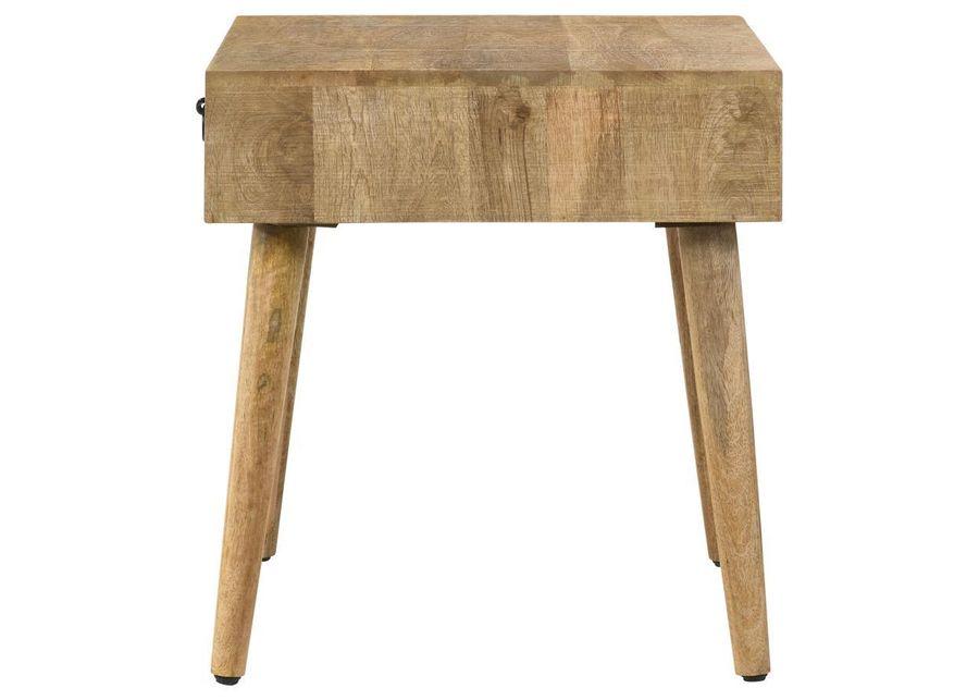 Zabel - Square 1-Drawer End Table - Natural