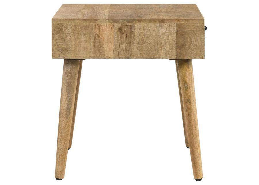 Zabel - Square 1-Drawer End Table - Natural