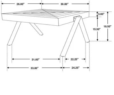 Avery - Rectangular Solid Mango Wood Coffee Table - Natural