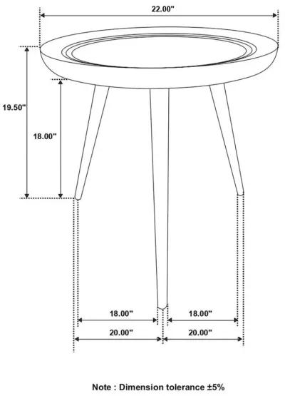 Zoe - Round Mango Wood Side End Table - Natural