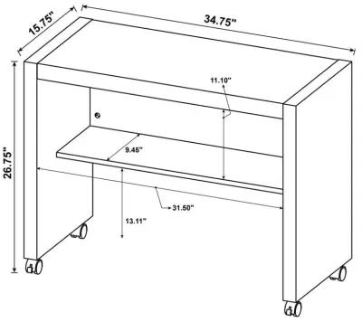 Skeena - Mobile Return With Casters - Cappuccino