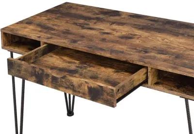 Olvera - 1-Drawer Writing Desk - Rustic Nutmeg