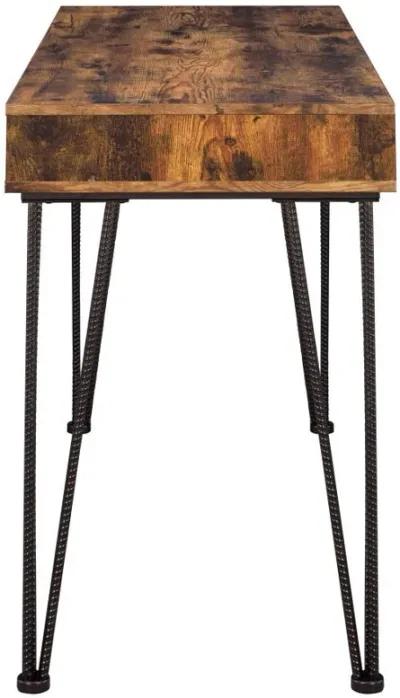 Olvera - 1-Drawer Writing Desk - Rustic Nutmeg