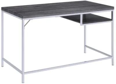 Kravitz - 1-Shelf Writing Desk - Weathered Gray