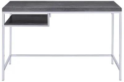 Kravitz - 1-Shelf Writing Desk - Weathered Gray