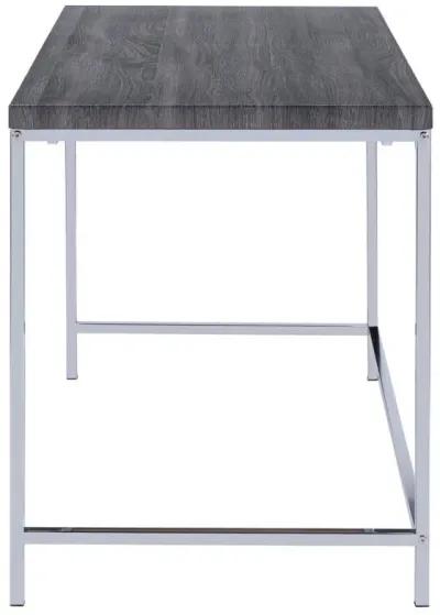 Kravitz - 1-Shelf Writing Desk - Weathered Gray