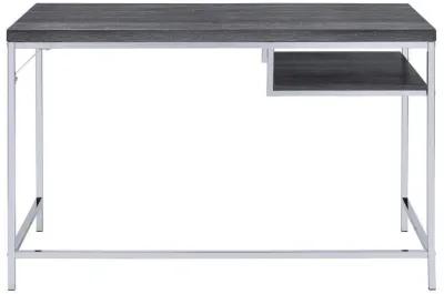 Kravitz - 1-Shelf Writing Desk - Weathered Gray