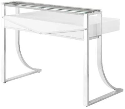 Gemma - 2-Drawer Writing Desk - White High Gloss